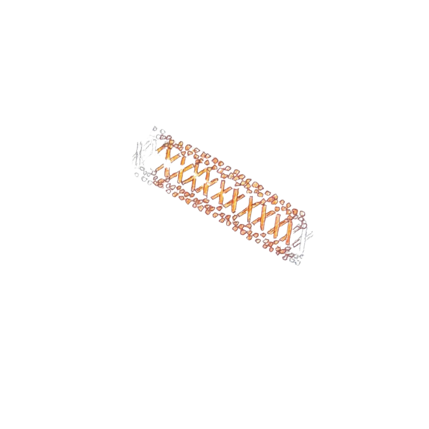 Rose Gold Beaded Link Bracelet
