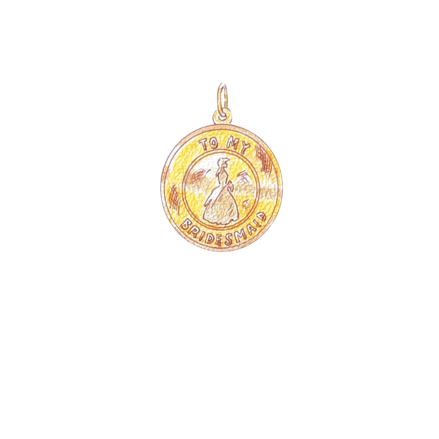 "To My Bridesmaid" Charm