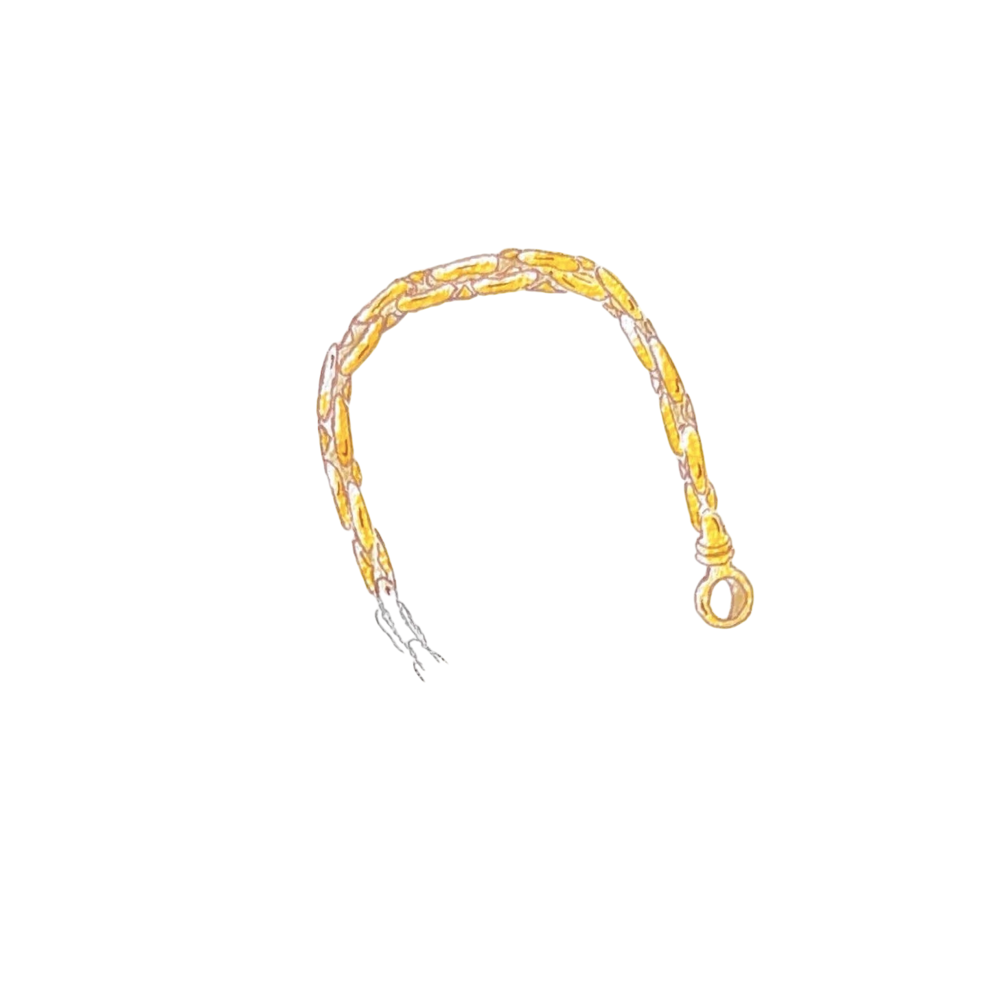 Link with Carabiner Closure Bracelet
