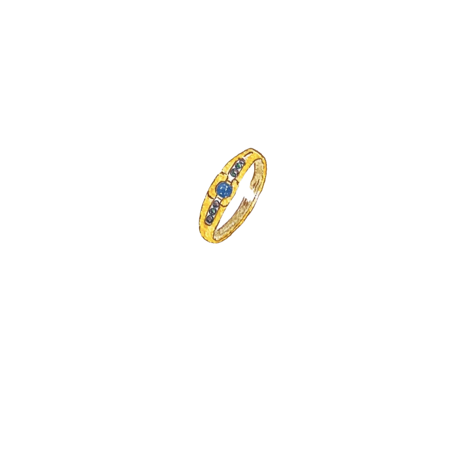 Sapphire & Diamond Ring