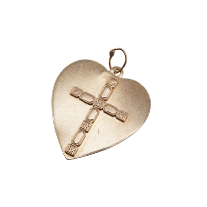 Heart with Cross Charm