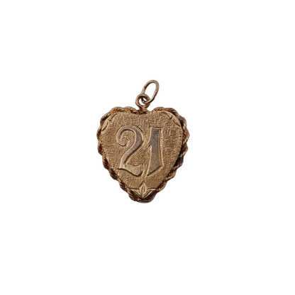 21 Heart Charm