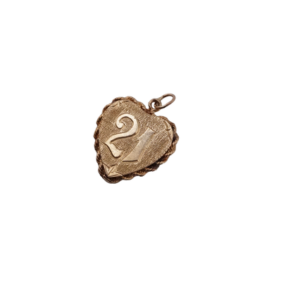 21 Heart Charm