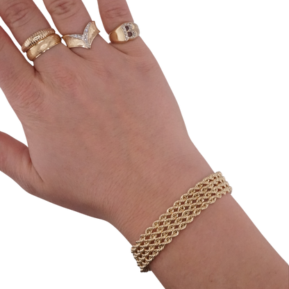 Four Row Rope Bracelet