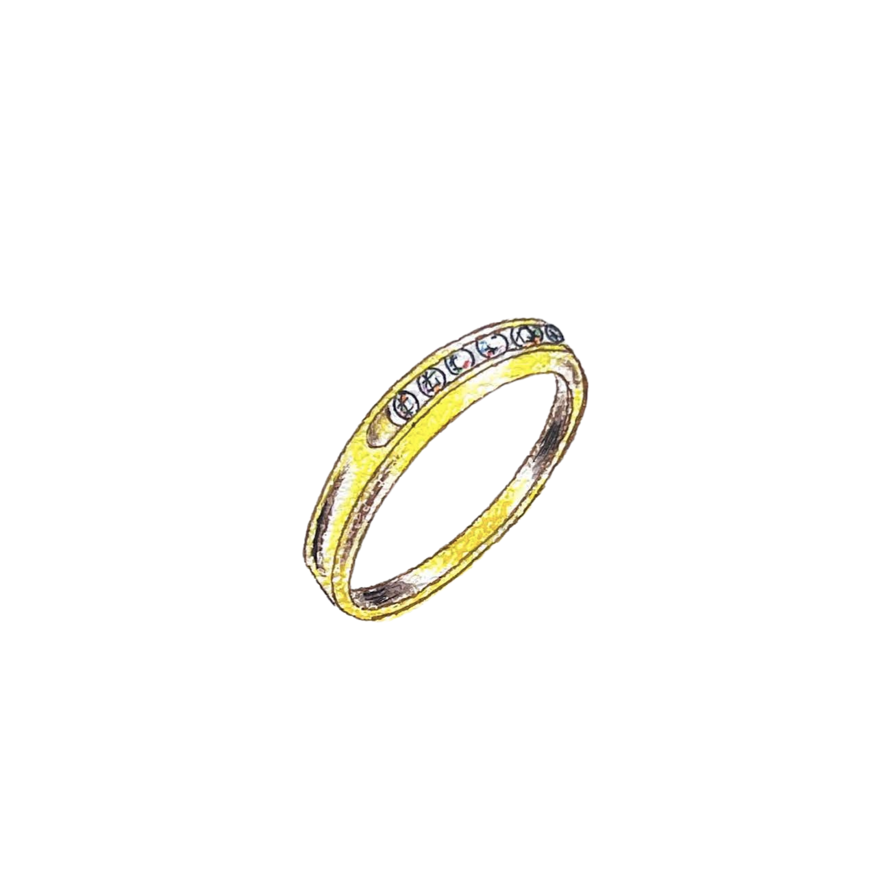 Diamond Channel Ring