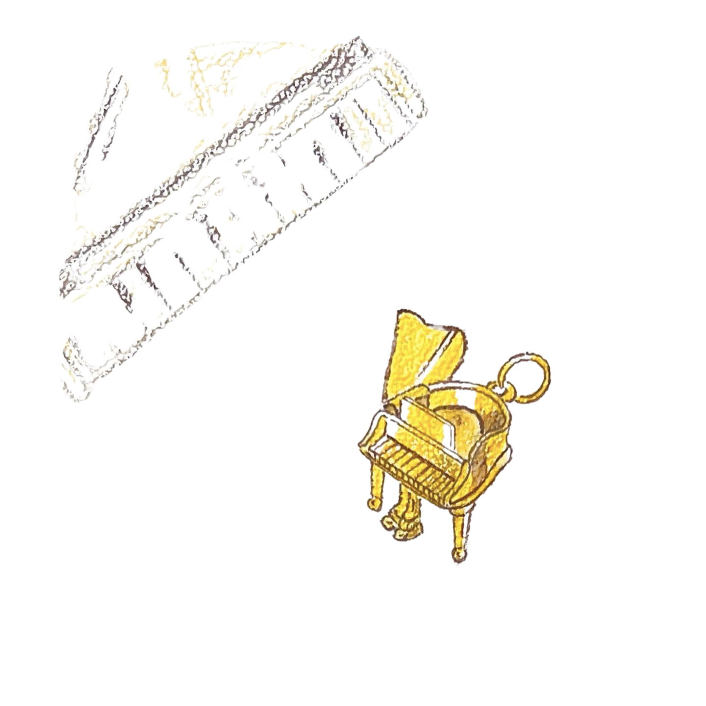 Grand Piano Charm