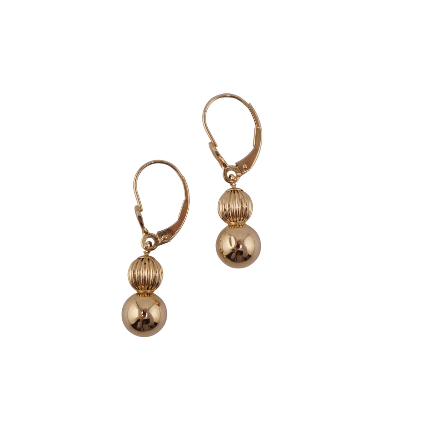 Double Ball Drop Earrings