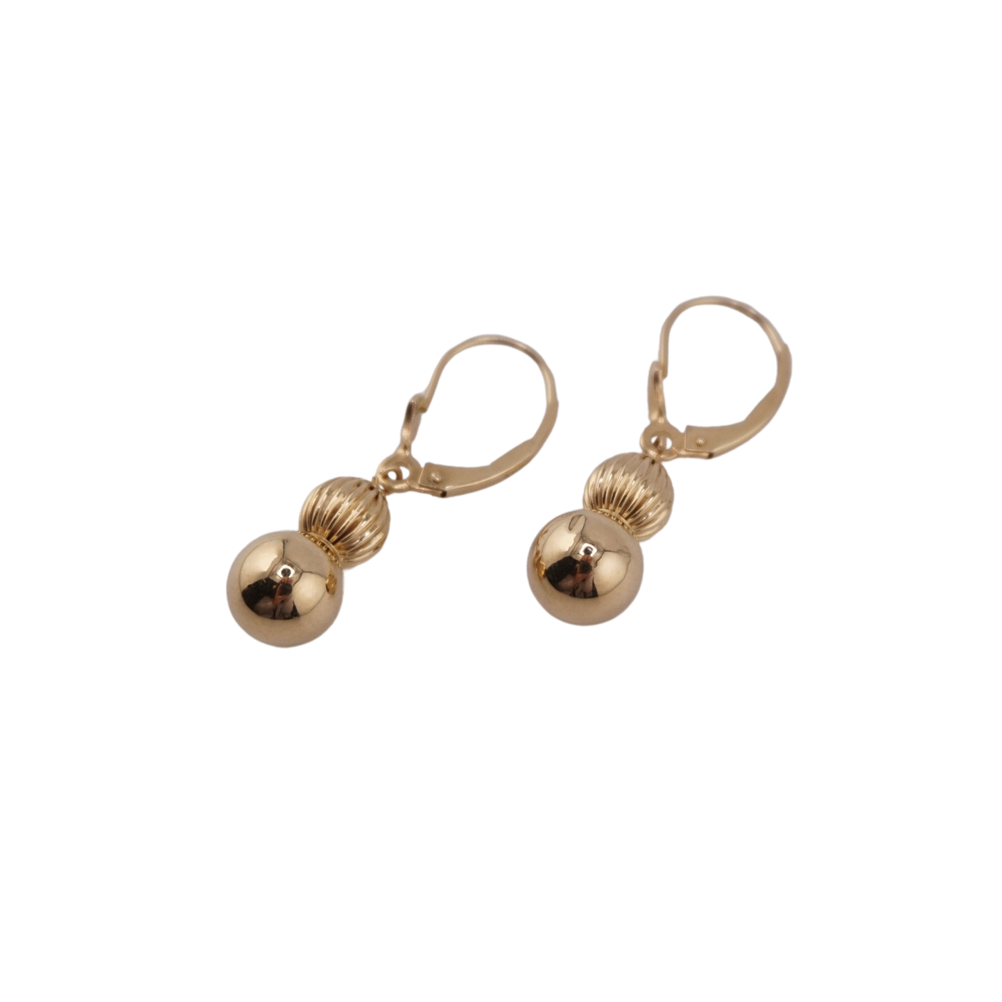 Double Ball Drop Earrings