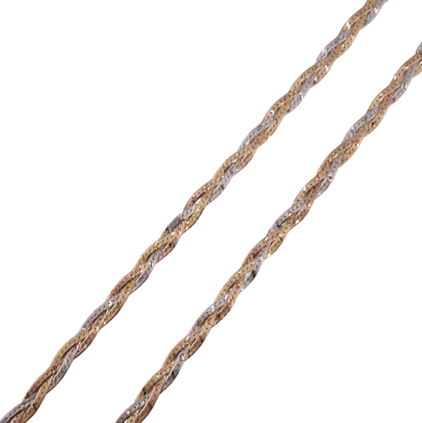 Tri Color Braided Necklace