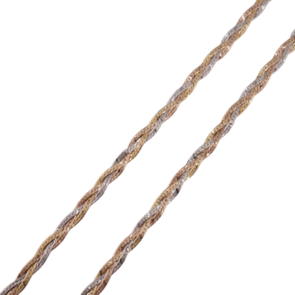 Tri Color Braided Necklace