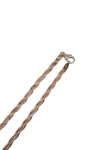 Tri Color Braided Necklace