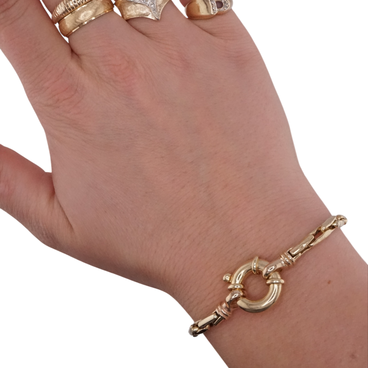 Link with Carabiner Closure Bracelet