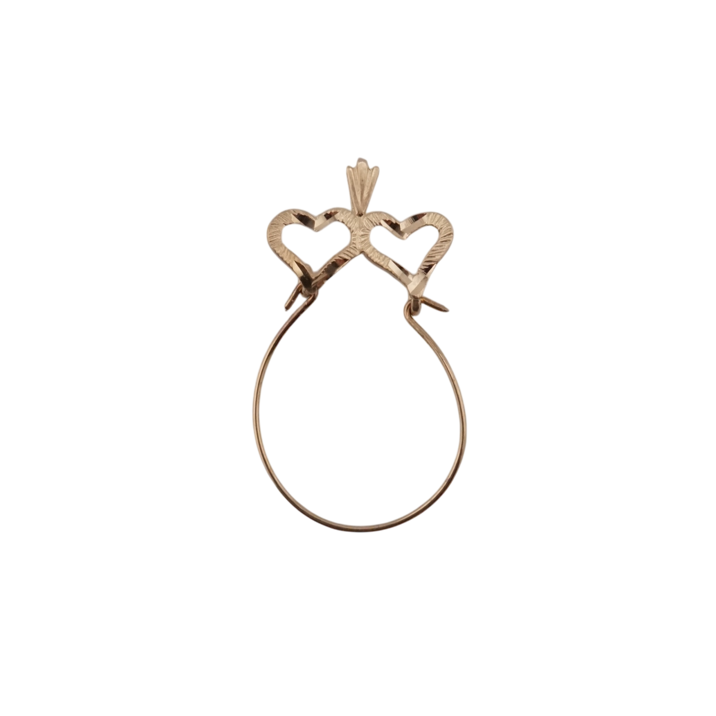 Double Heart Charm Holder