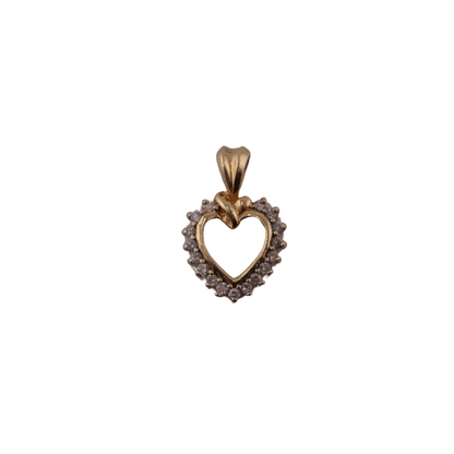 Diamond Heart Charm