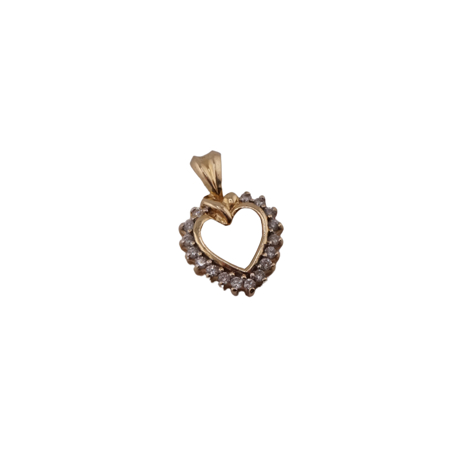 Diamond Heart Charm