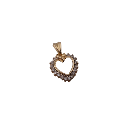 Diamond Heart Charm