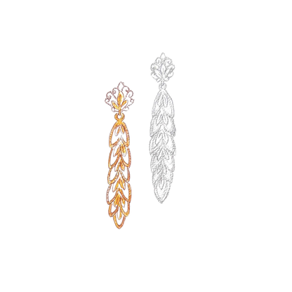 Feather Dangle Earrings