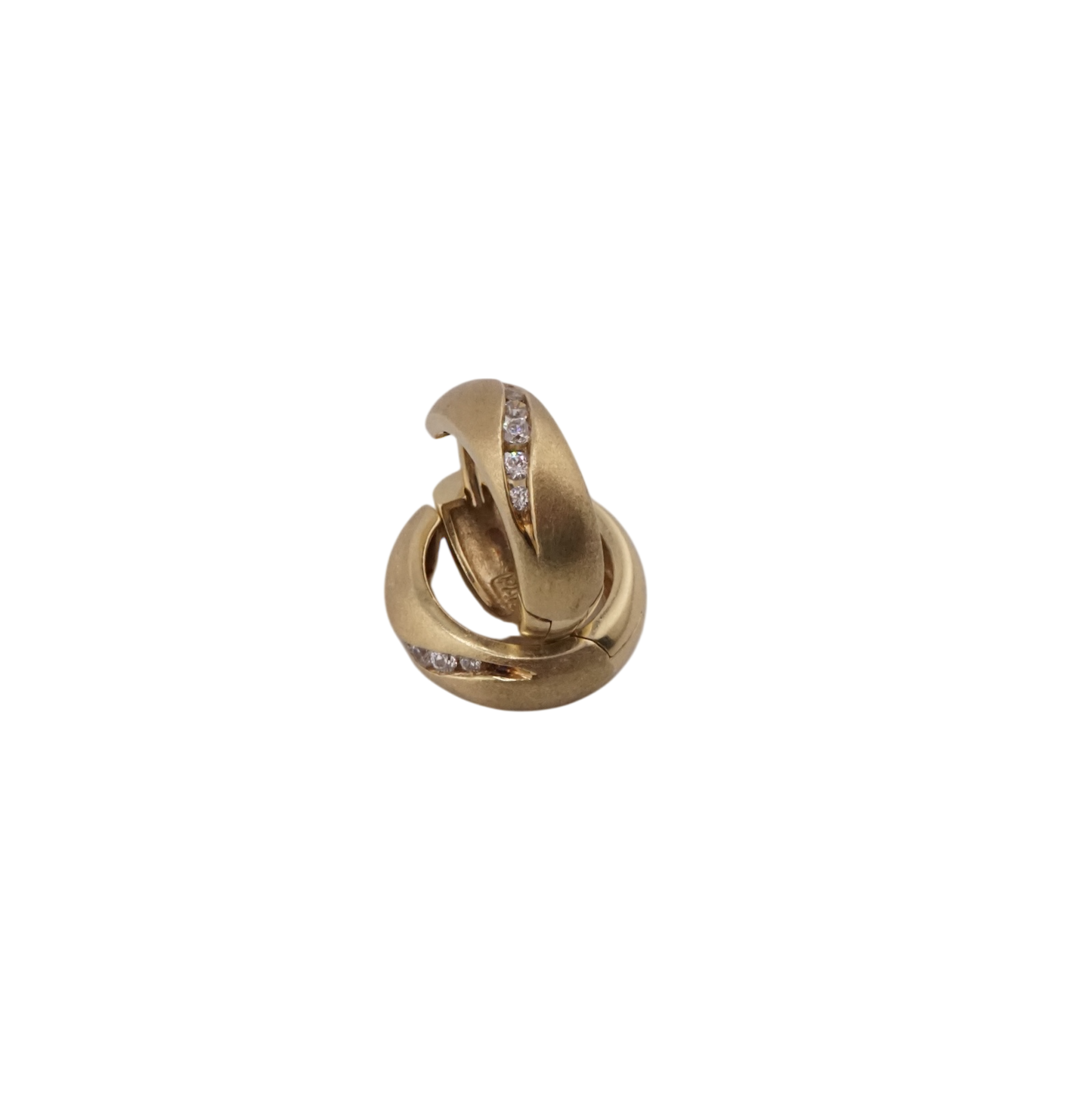 Florentine Diamond Huggie Earrings