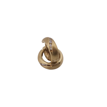 Florentine Diamond Huggie Earrings