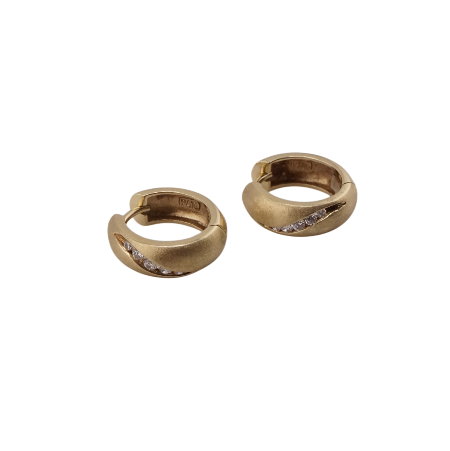 Florentine Diamond Huggie Earrings