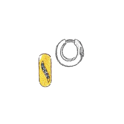 Florentine Diamond Huggie Earrings