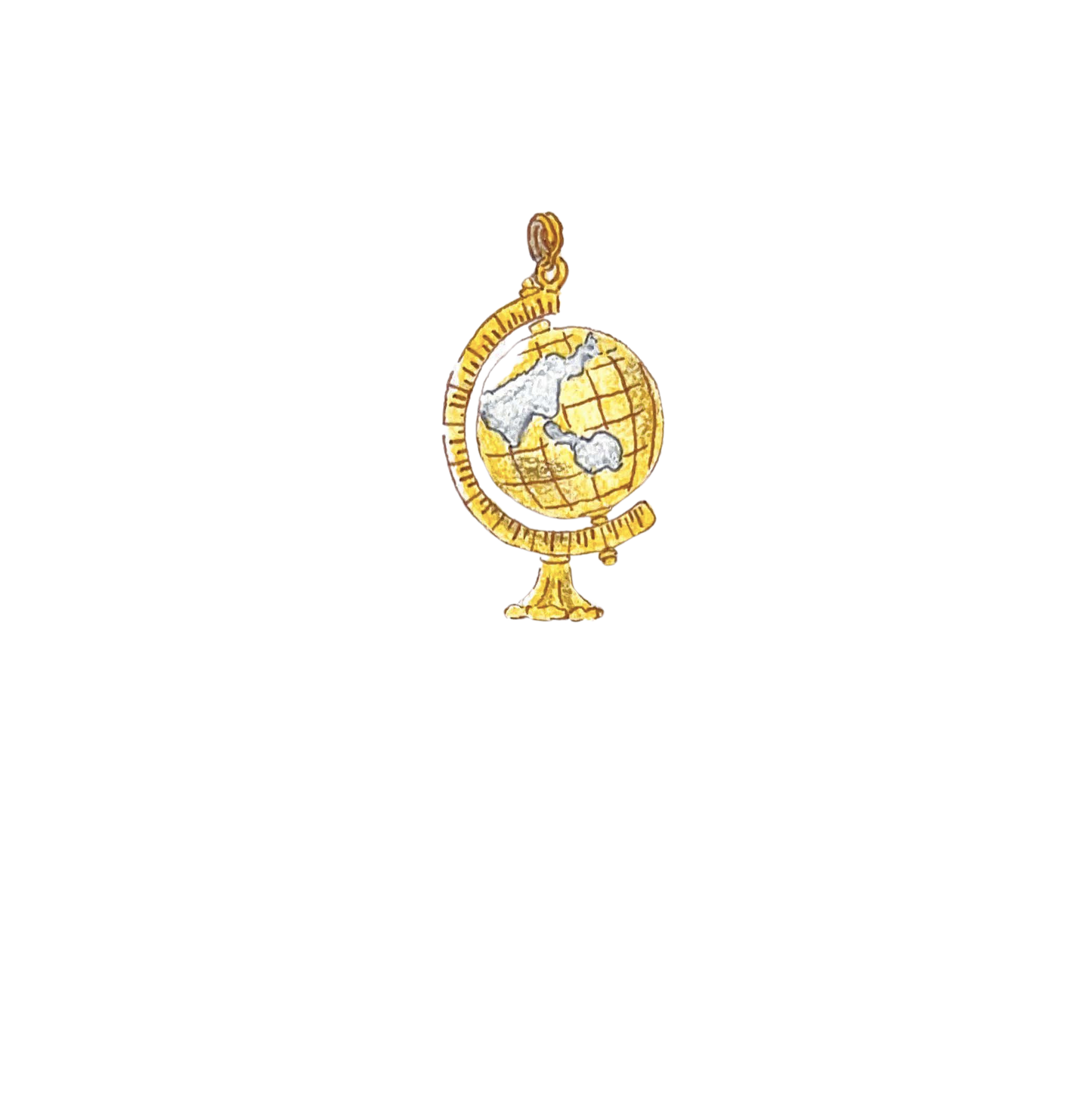 Two-Tone Globe Charm