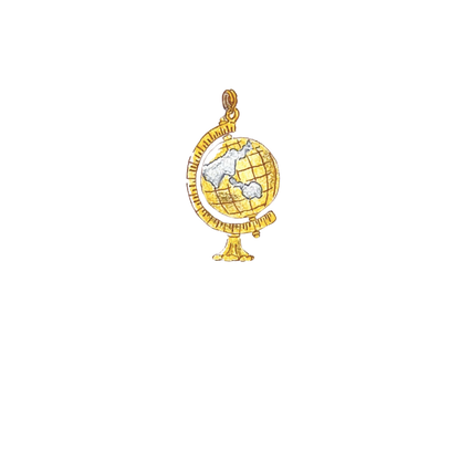 Two-Tone Globe Charm