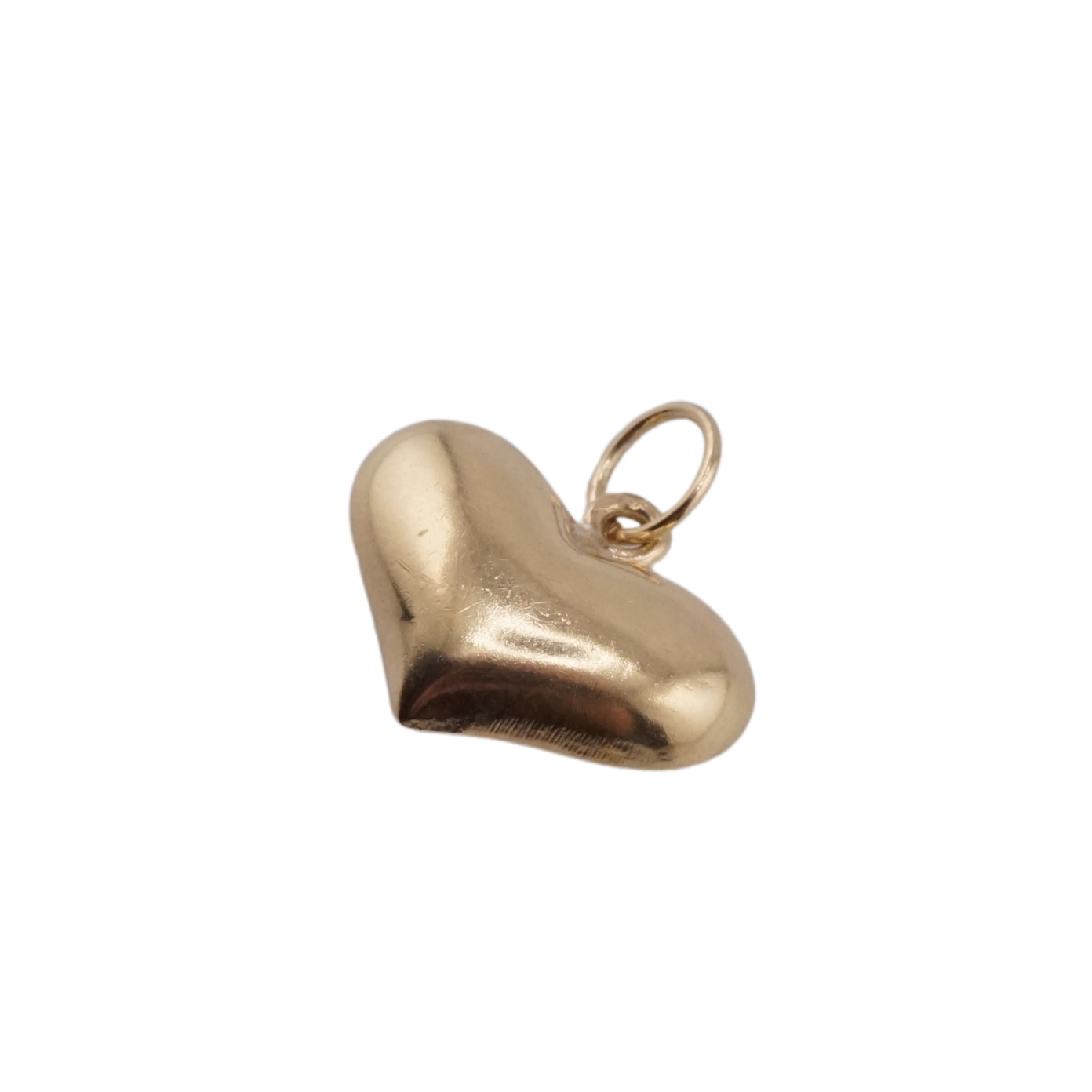 Wide Puffy Heart Charm