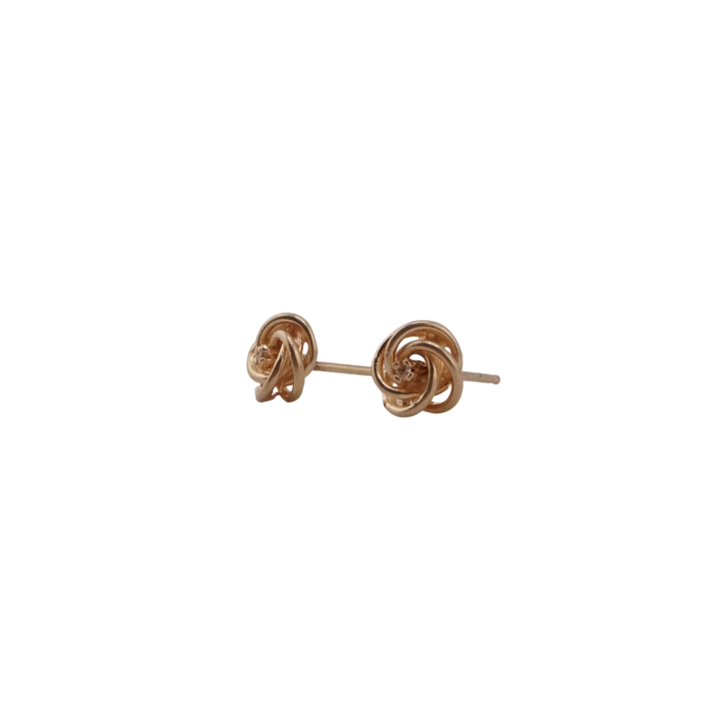 Love Knot Diamond Stud Earrings