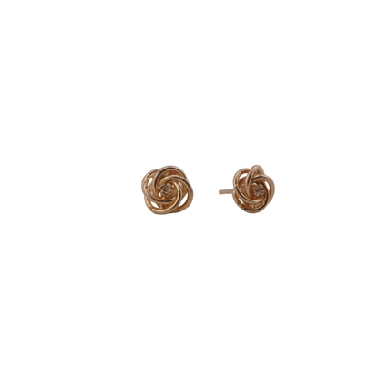 Love Knot Diamond Stud Earrings