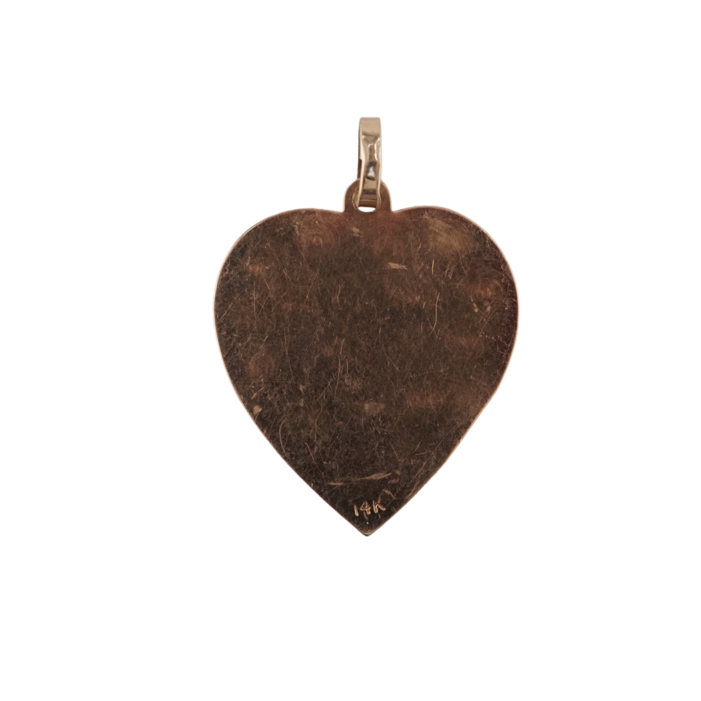 Large Heart with Flower Filigree Charm