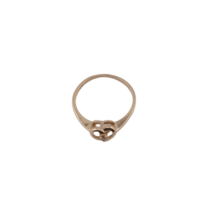 Open Heart with Diamond Ring