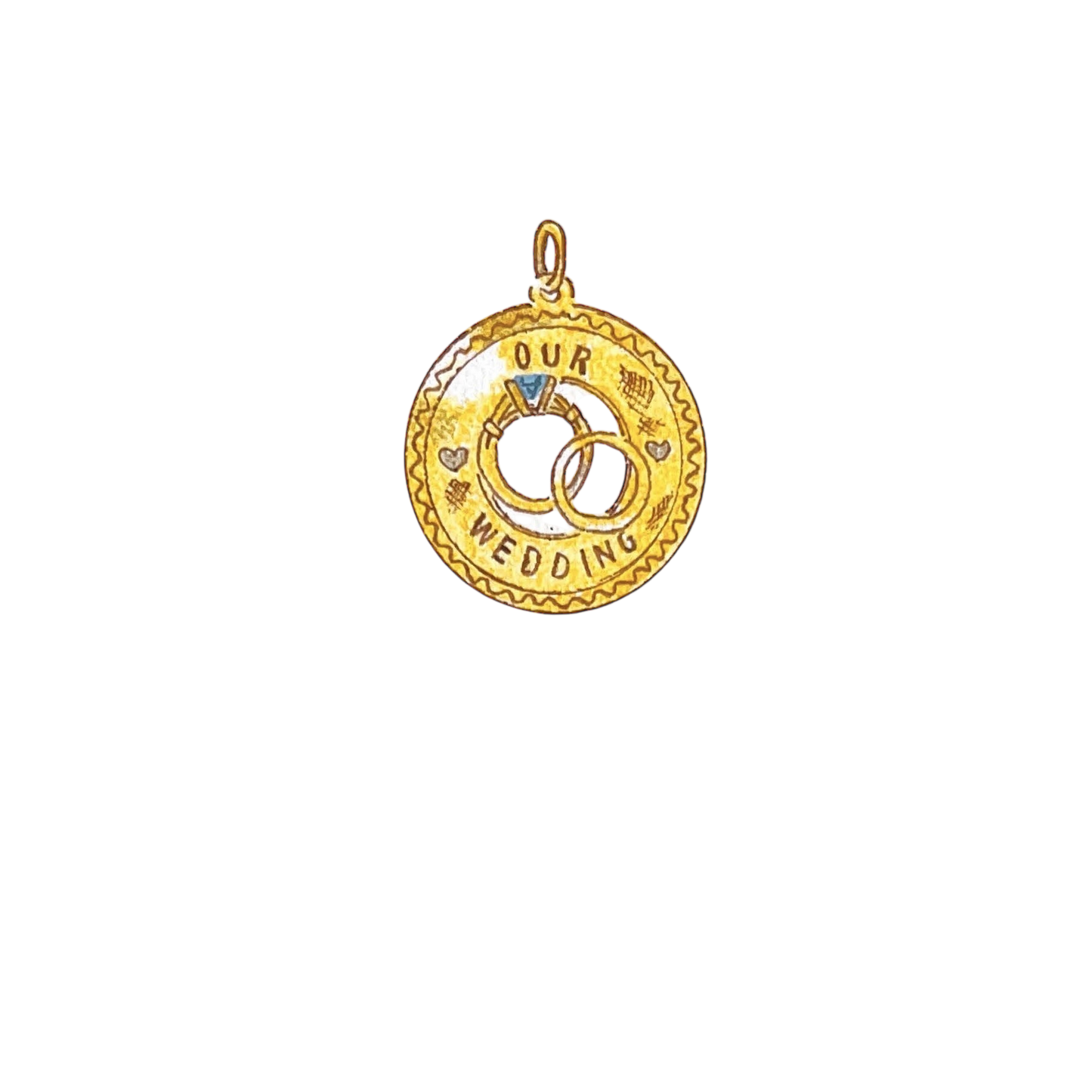 "Our Wedding" Charm