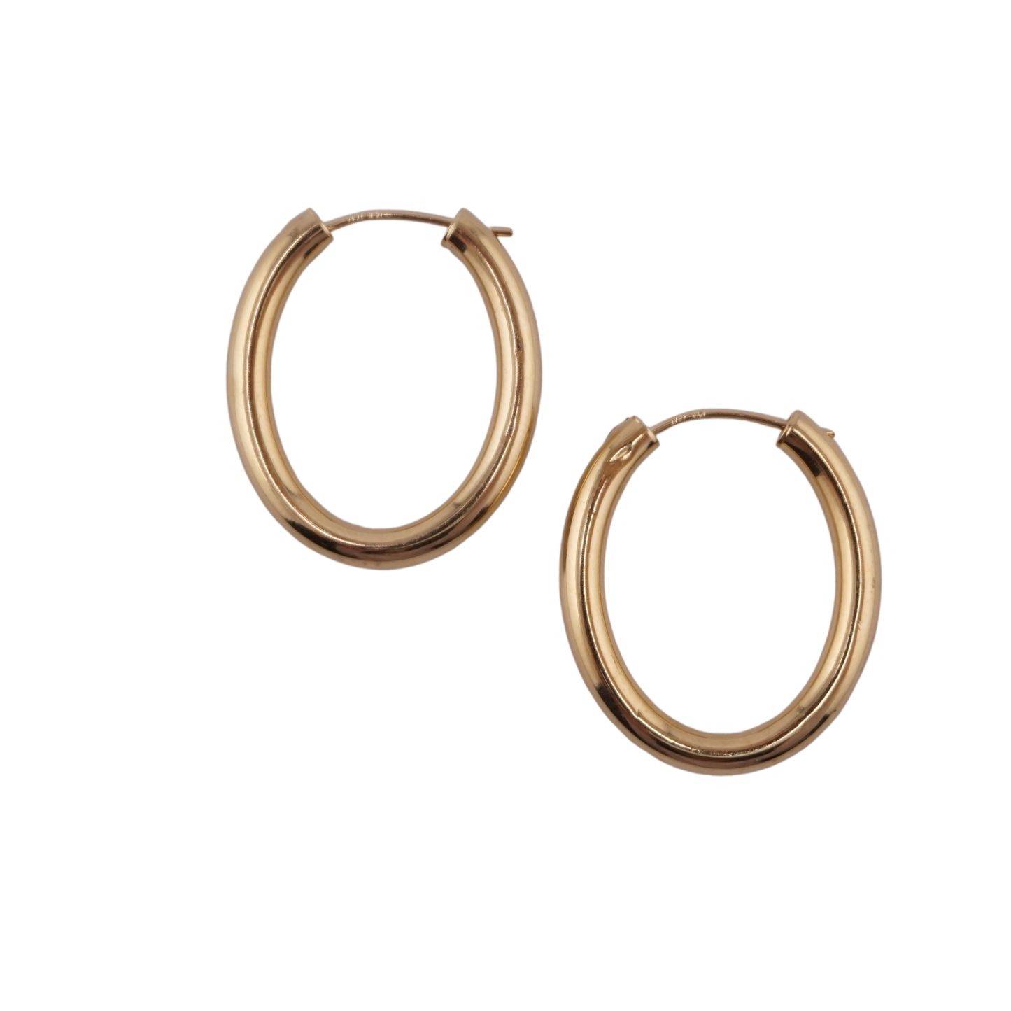 Oval Tube Earrings