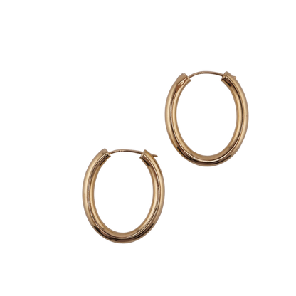 Oval Tube Earrings