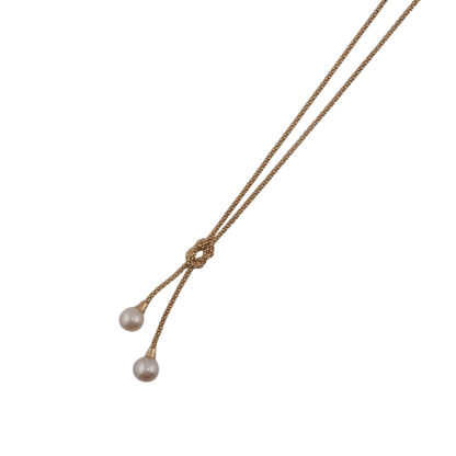 Pearl Lariat Necklace