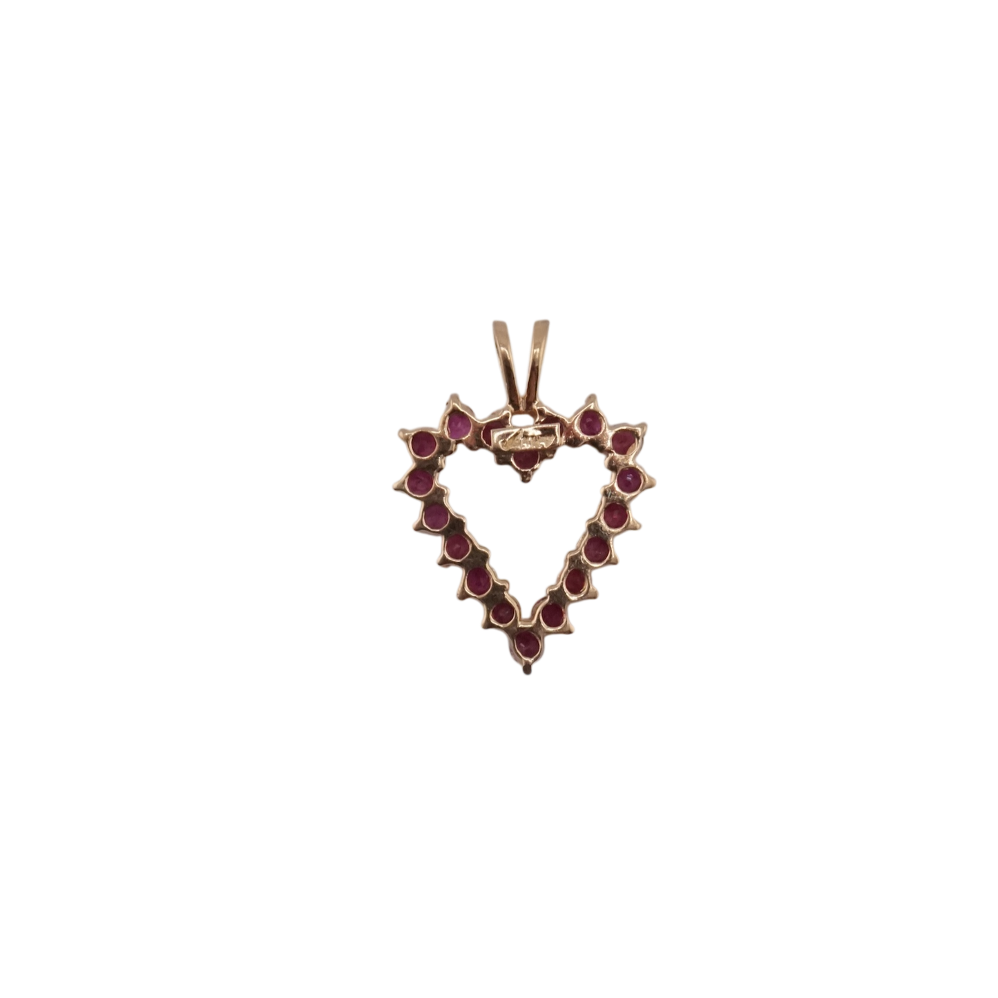 Ruby Heart Charm