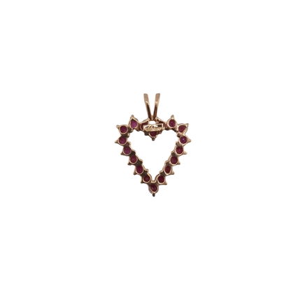 Ruby Heart Charm