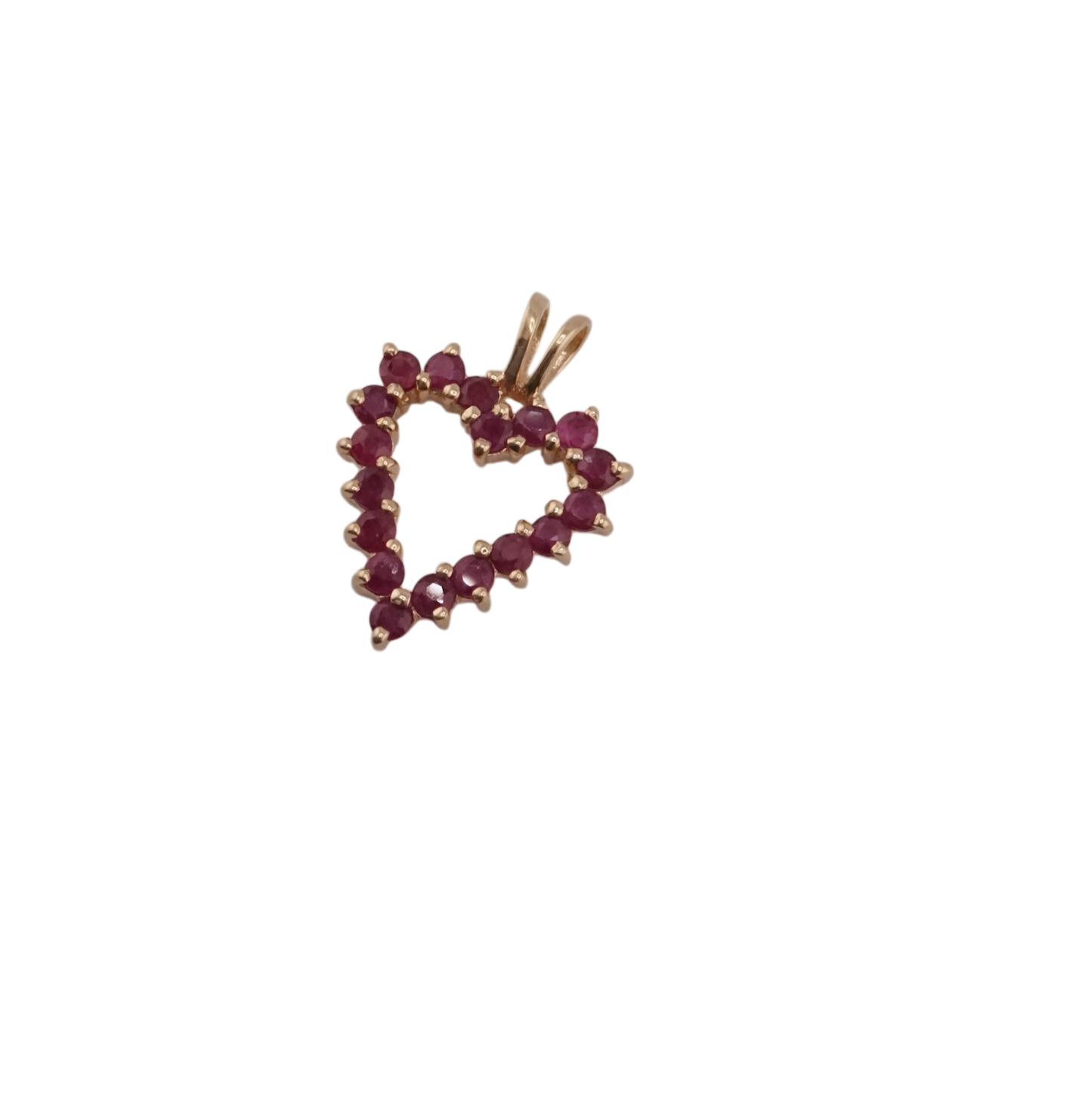 Ruby Heart Charm