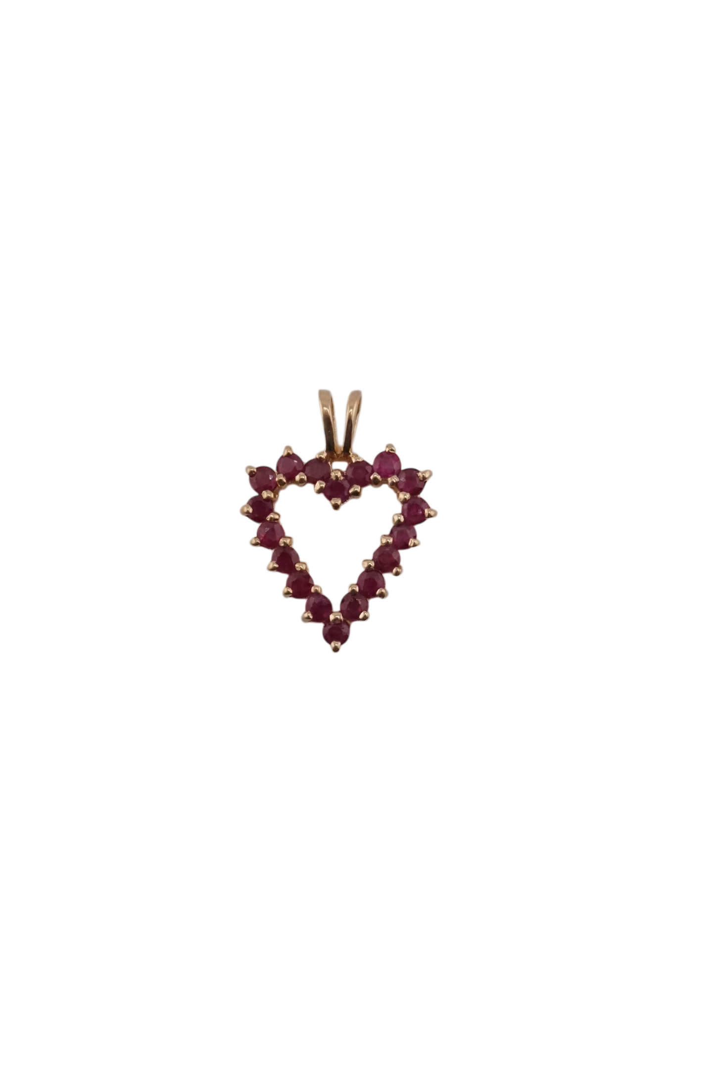 Ruby Heart Charm