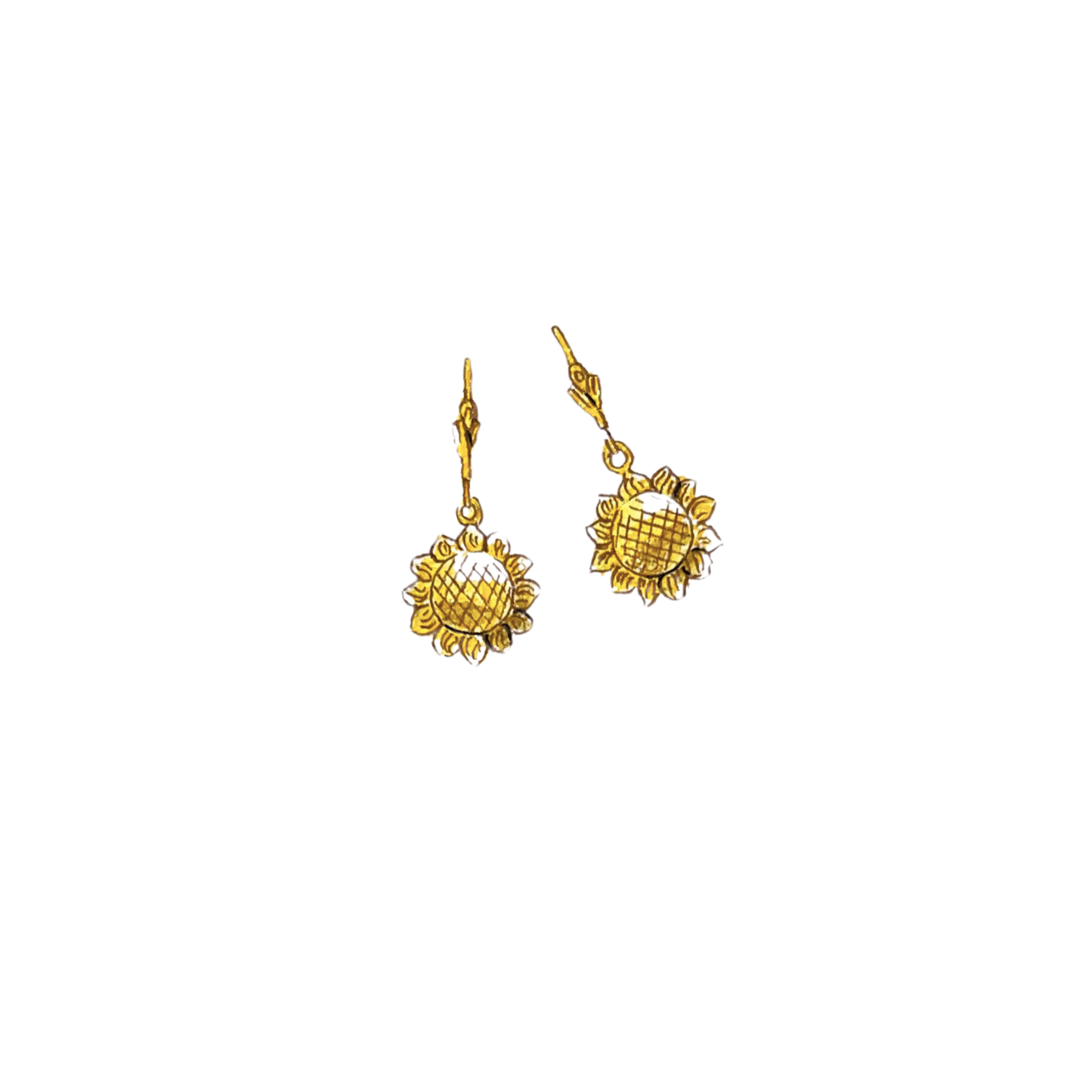 Sunflower Drop Earrings