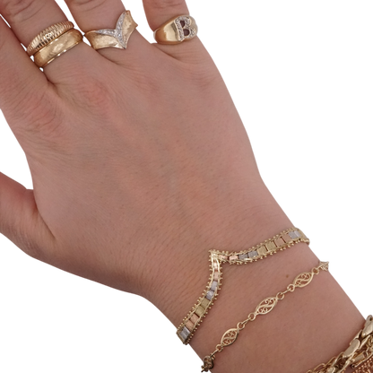 Tri Color Bolla Riccio Bracelet