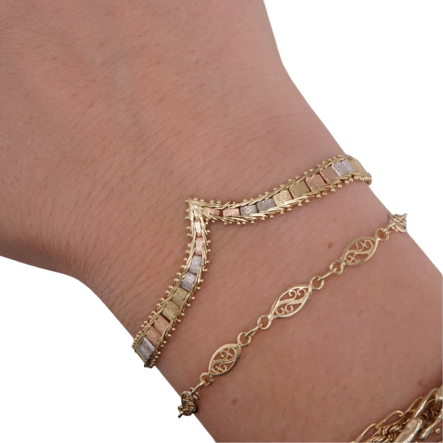 Tri Color Bolla Riccio Bracelet