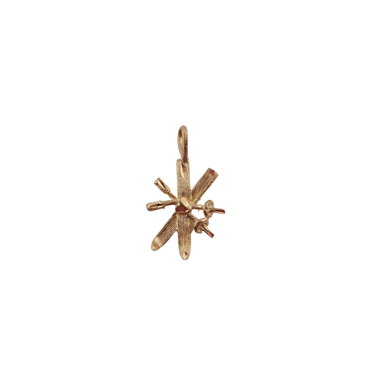 Crossed Ski Charm