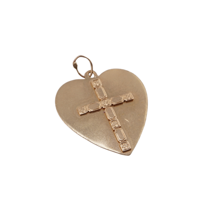 Heart with Cross Charm